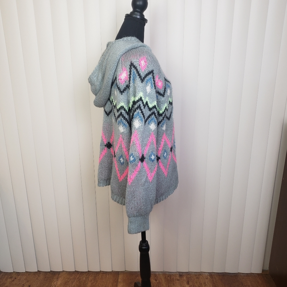 NO BOUNDARIES Long Sleeve Chevron Sweater Hoodie Size XXXL - Picture 2 of 7